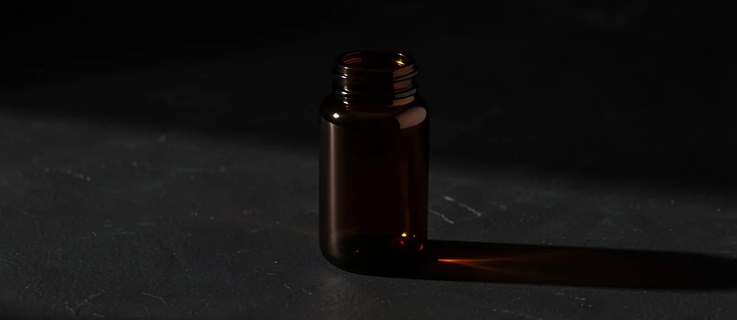 Dark premium supplement packaging