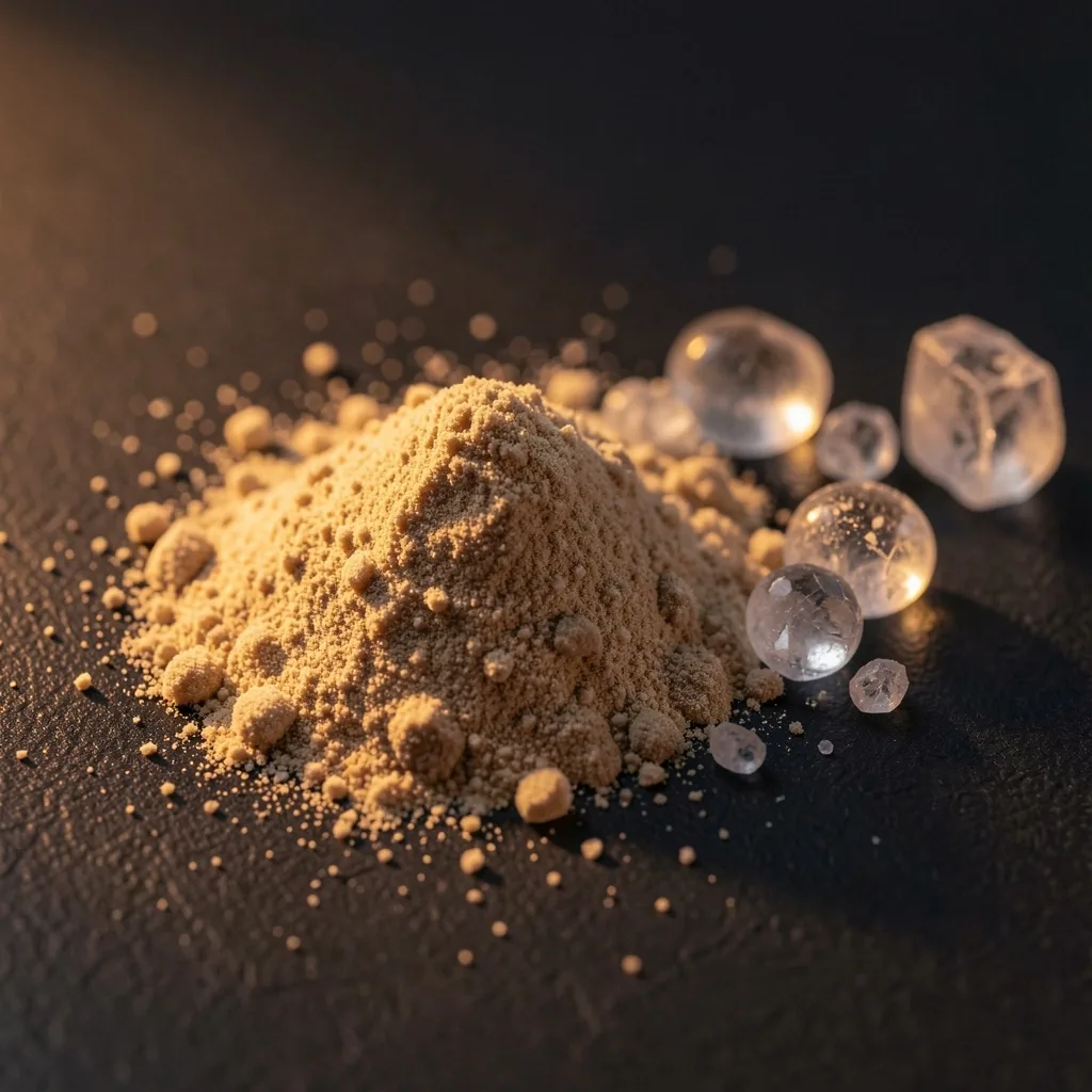Raw mineral and supplement materials